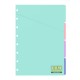 DIVISORI COLORI PASTELLO PER NOTEBOOK A5 FILOFAX