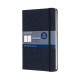 TACUUINO DENIM L A RIGHE PRUSSIAN BLUE MOLESKINE