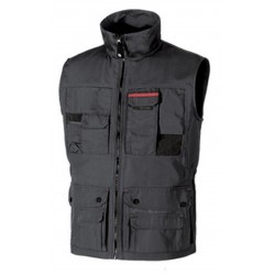 GILET CON TASCA P/CELL.  GREY METEORITE TG.L