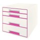 CASSETTIERA DUAL COLOR CUBE WOW FUCSIA MET