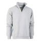 FELPA MEZZA ZIP GRIGIO   TG.S COTONE/POLIESTERE