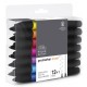 SET 12 PENNARELLI BRUSH MARKER + BLENDE TONI VIBRA