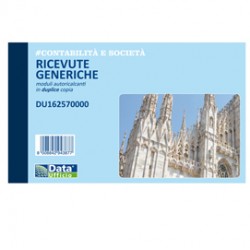 Blocco ricevute generiche 50/50 copie autor. 10x16,8cm DU162570000 - Conf da 40 pz.