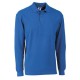 POLO PREMIUM MANICA LUNGA TG.3XL 100% COTONE BLU