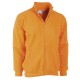 FELPA ZIP TOTALE ARANCIO TG.M COTONE/POLIESTERE