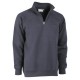 FELPA MEZZA ZIP BLU      TG.M COTONE/POLIESTERE