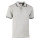 POLO JERSEY SPORT TG.M   GR.MEL./BLU 100% COTONE