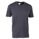 T-SHIRT COLLO V BLU      TG.S 100% COTONE