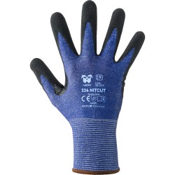 GUANTI 334 POLIETILENE   BLU/NERO TG.9 4442C