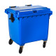 00542 CONTENITORE 1100L  4 RUOTE BLU