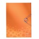 CARTELLINA PPL 3 LEMBI C/ELASTICO E GANCIO 21X31CM ARANCIO BEBOP LEITZ