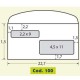 500 BUSTE BIANCHE 115x227MM 90GR GOMMATE DOPPIA FINESTRA BLASETTI