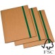 CARTELLINA 3 LEMBI 25X35CM CARTONE FSC C/ELASTICO PIATTO 2CM STARLINE