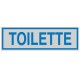 TARGHETTA ADESIVA 165x50mm TOILETTE - Conf da 10 pz.