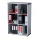 MODULO 6 SCOMPARTI GRIGIO LIBRERIA MODULARE