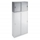 SOPRALZO IN METALLO A 2  ANTE 150X45X70 GRIGIO