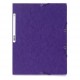 CARTELLA CON ELASTICO 24x32CM VIOLA CARTONCINO LUSTRE 425gr