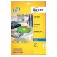 SCATOLA 25 ETICHETTE INKJET BIANCHE GLOSSY PER CD E DVD AVERY